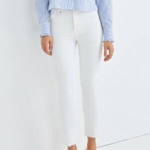 Veronica Beard Carly NWT Kick Flare White Denim Jeans Size 30